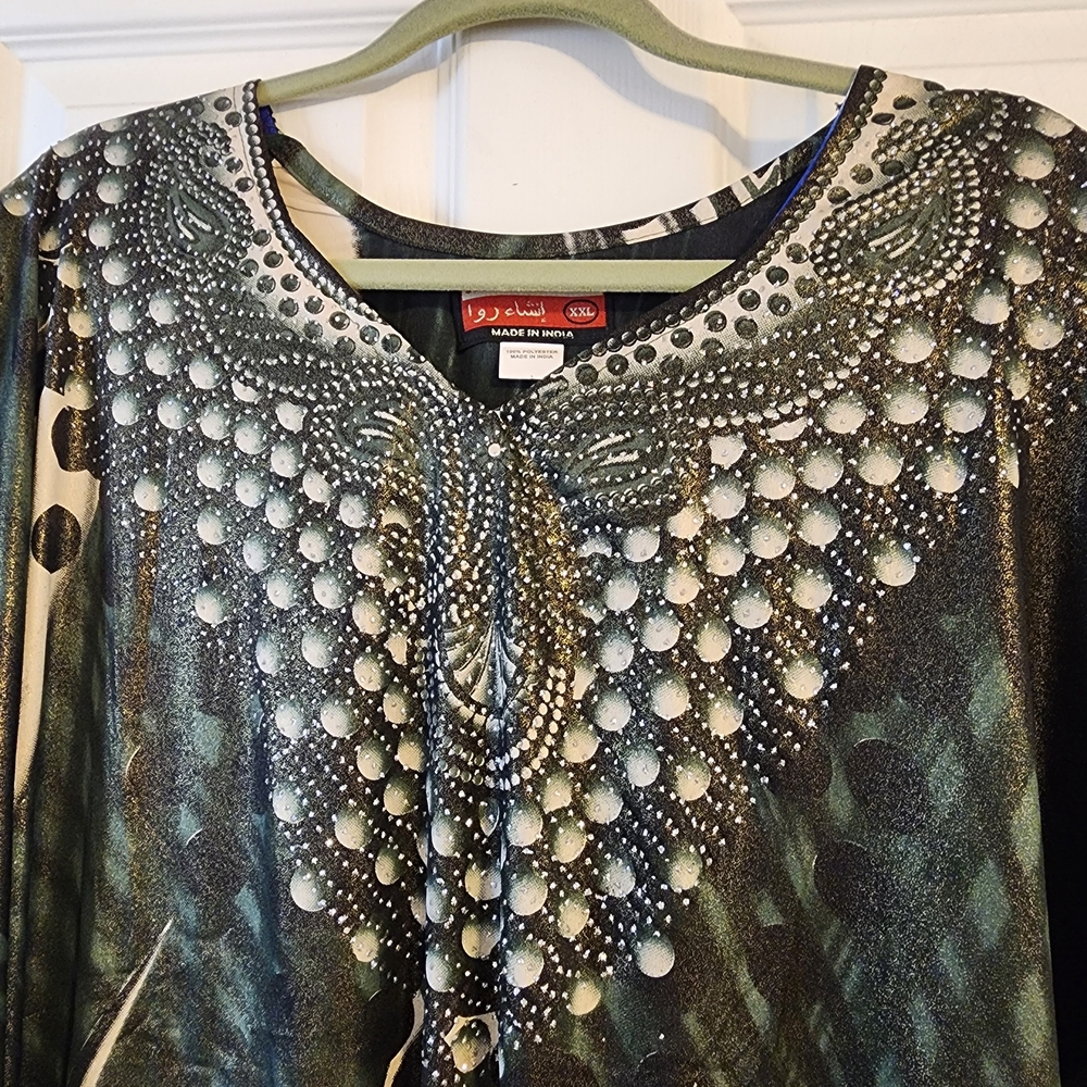 Elegant Beaded Women's Caftan XXL